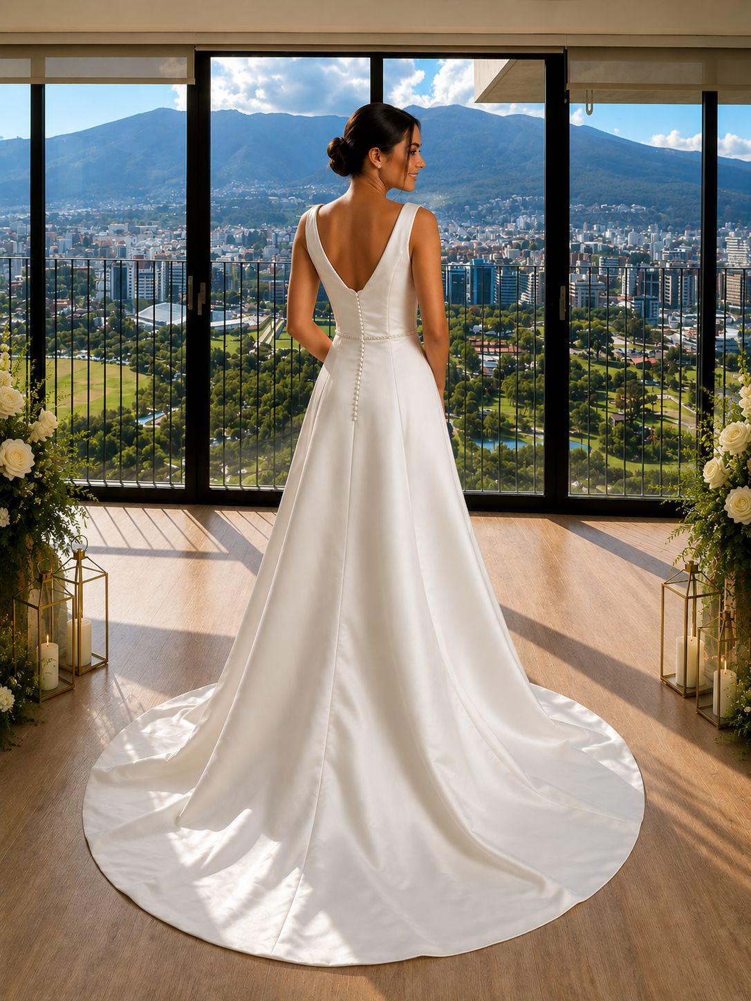 Vestido Aurora espalda