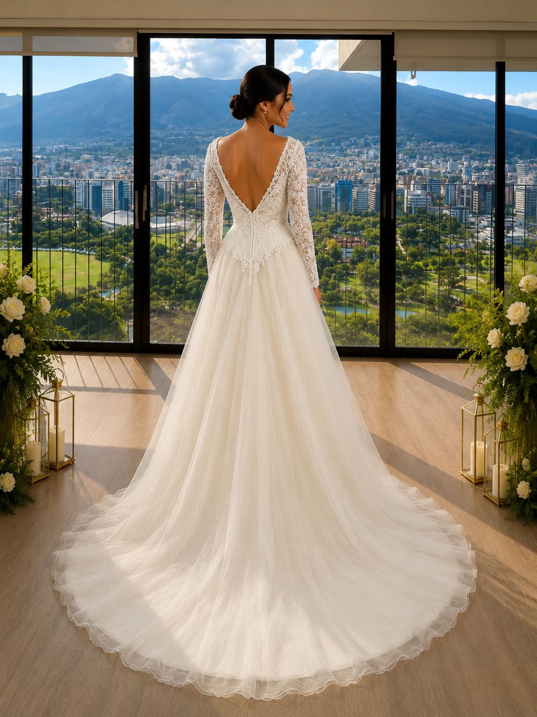 Vestido Luna espalda